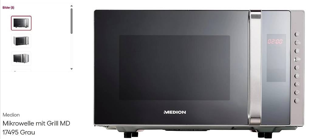 Mikrowelle mit Ofen-und Grillfunktion, ungebraucht