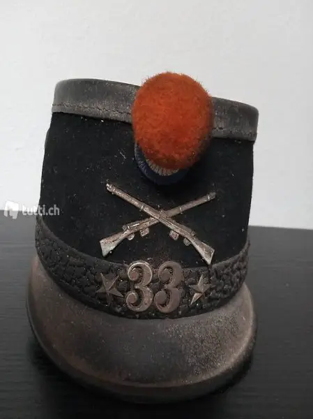 Schweizer Armee Tschako-Käppi 1898