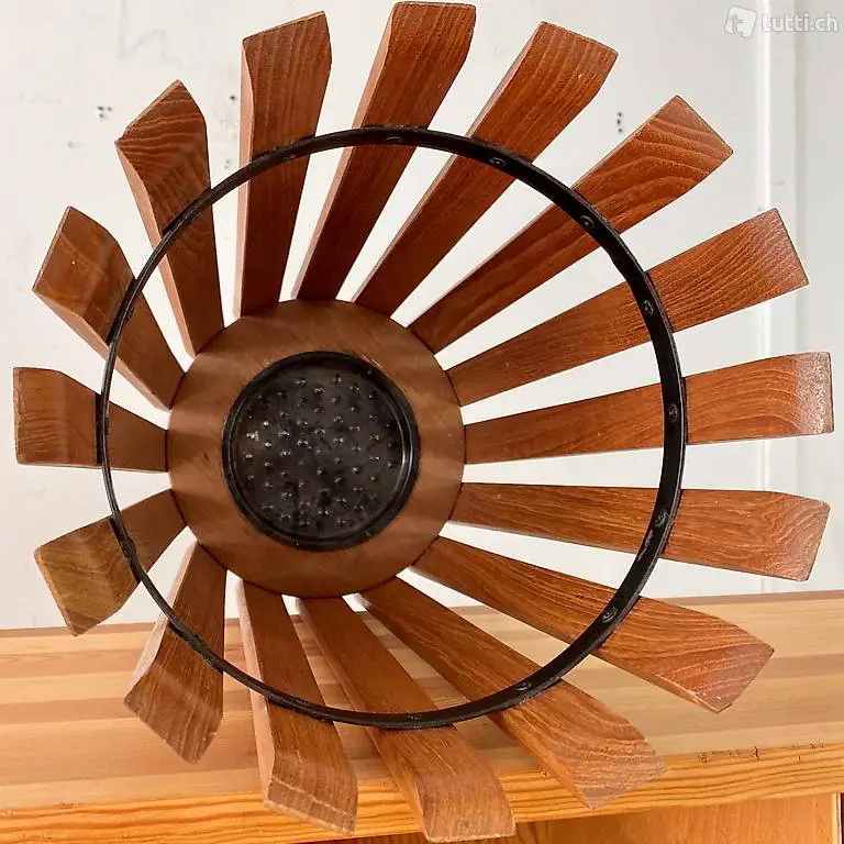  Midcentury Teak Schirmständer Abfalleimer