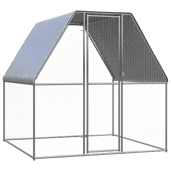  vidaXL Outdoor-Hühnerkäfig 2x2x2 m Verzinkter Stahl (150776)