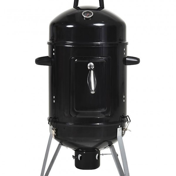  äuchertonne Räucherofen Smoker mit Thermometer mit 6 Haken