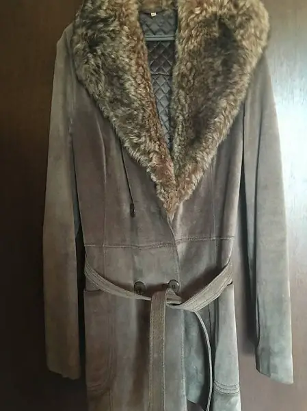 Pig Suede Gr. 40 Echtleder Mantel (Wildleder)