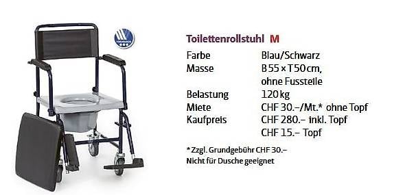 Toilettenrollstuhl Vermeiren 55x50cm