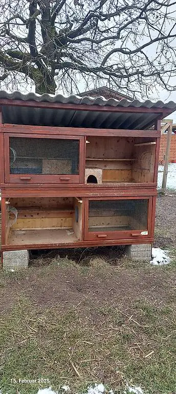 Kaninchenstall für Grosshasen