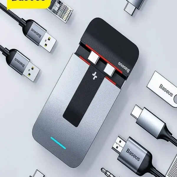  Baseus 9 in 1 Armor Age Type-C Multifunctional HUB-Adapter