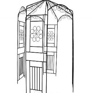  Rosenbogen für Rosen und Kletterpflanzen Höhe 250 cm