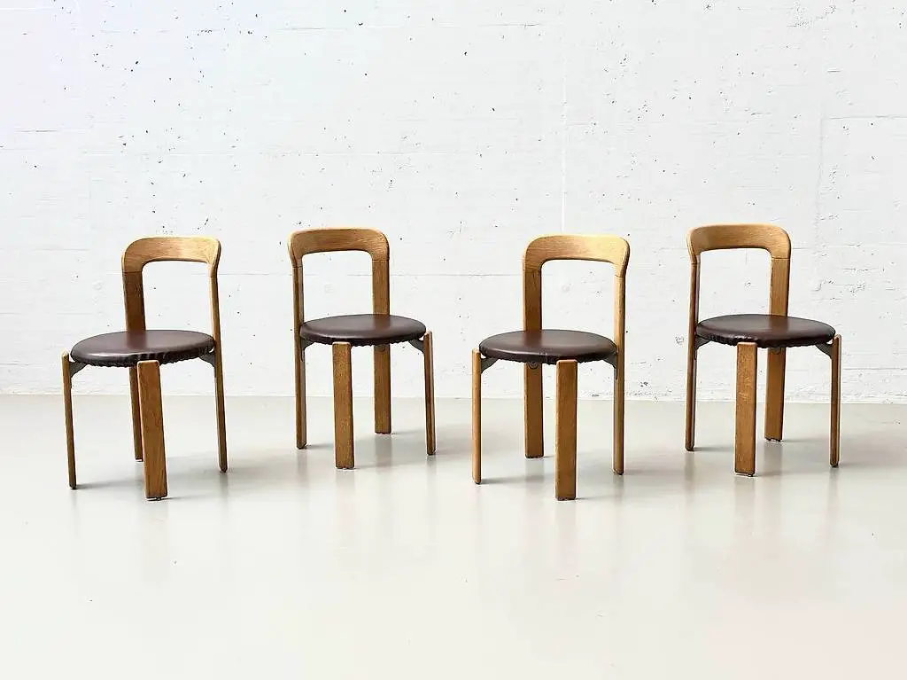 Rey Stühle aus Buche von Bruno Rey für Stein am Rhein