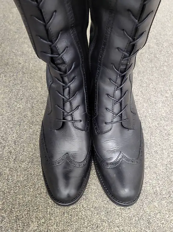 Navyboot, Schnürstiefel hoch, schwarz, 39