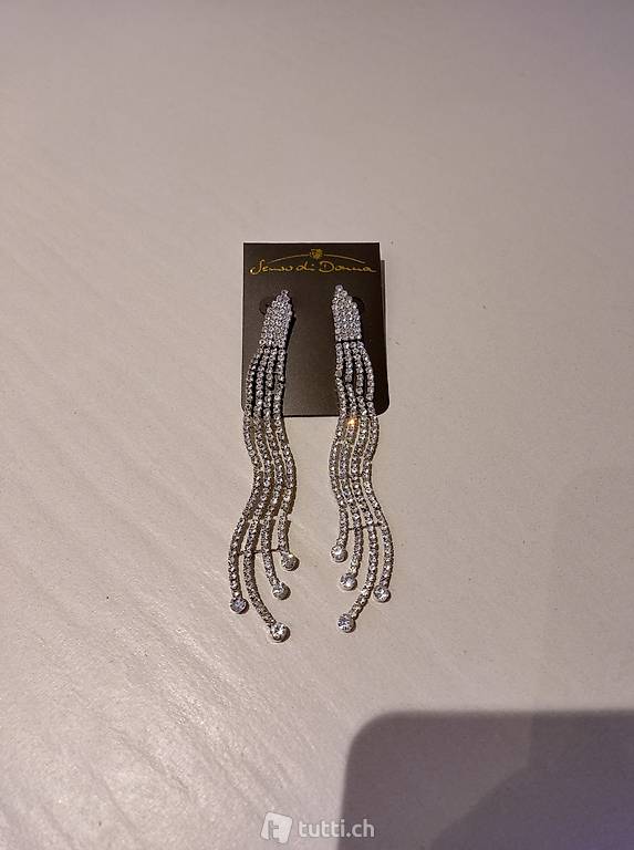 Ohrringe silber funkelnd