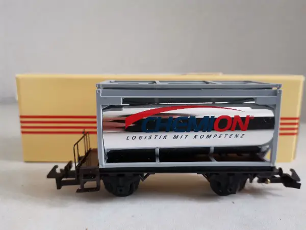 WESA Chemiecontainerwagen Chemion silber, mit Schachtel