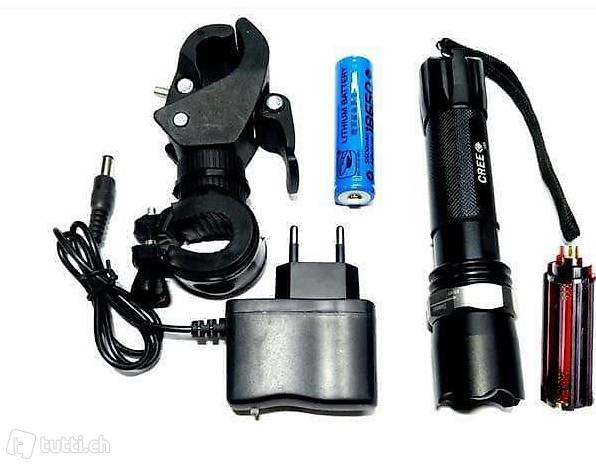  Aufladbar Fahrradlampe Fahrradlicht Set Vorne Super hell Vel