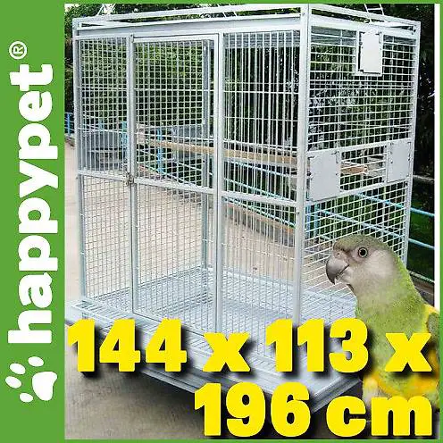 grosse voliere sittiche papageien neu