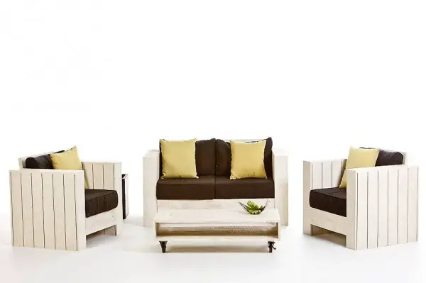  Holz Lounge - Holz Gartenmöbel