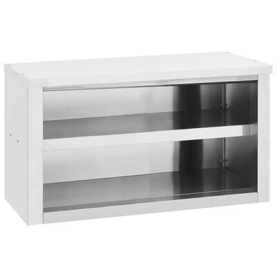  vidaXL Wandhängeschrank 90x40x50 cm Edelstahl