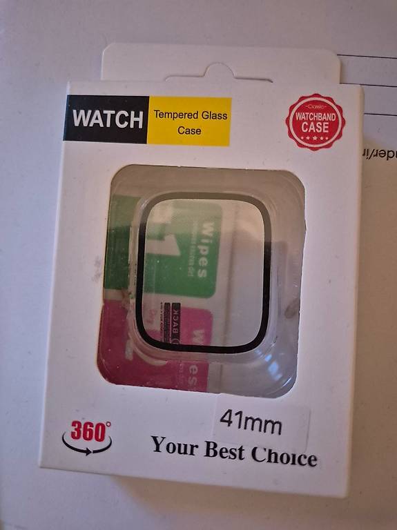 Neue Glas Schutz Hülle Cover für alle Apple Watch 41MM