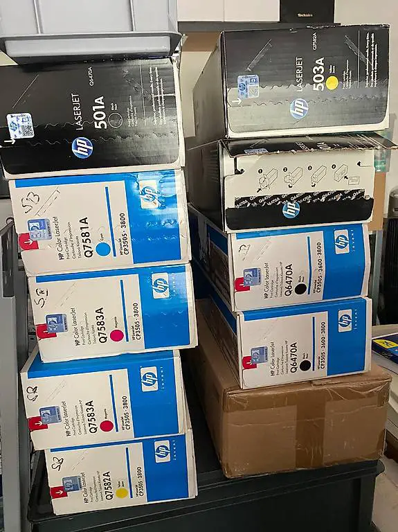 hp toner 501a & 503a