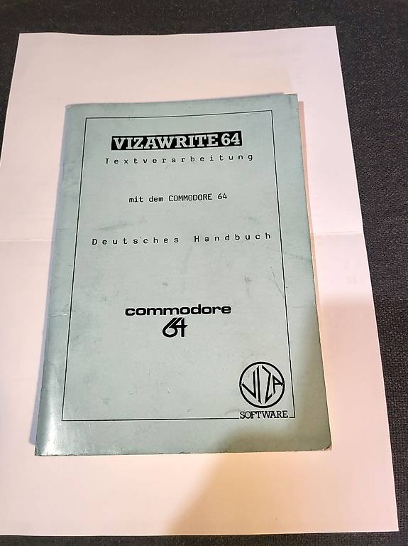 Textverarbeitung Vizawrite 64 Deutsch, zu Commodore 64