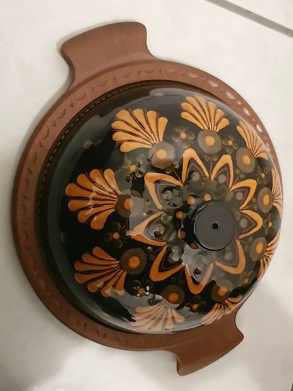 Käseglocke Holz/Keramik