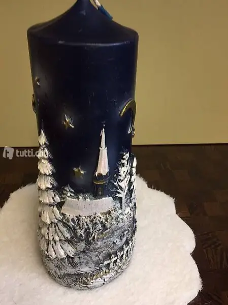 RELIEF ADVENTS / WEIHNACHTSKERZE, 50 JÄHRIG