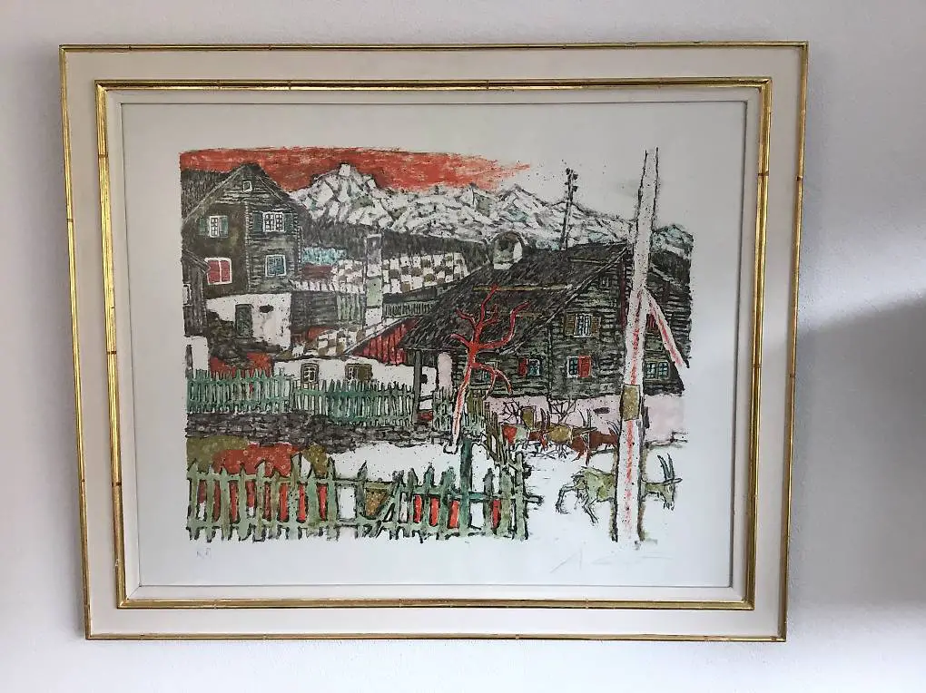 original alois carigiet kp 82 x 68cm jahrgang 74