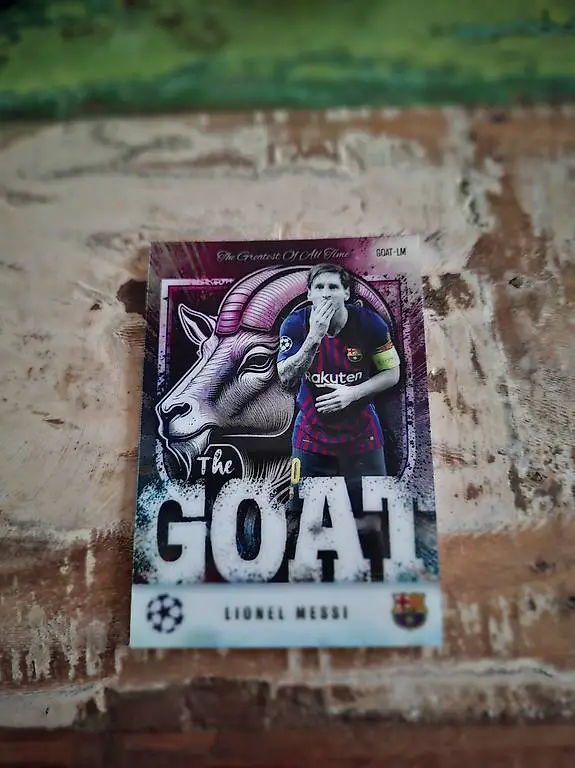 Lionel Messi the Goat seltene Sammelkarten