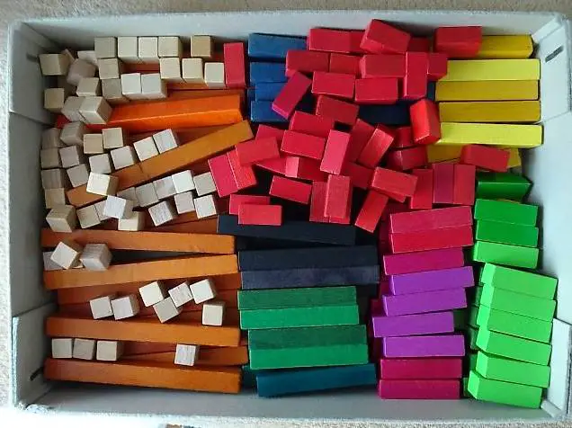 Rechen-Stäbli Holz 200teilig. Lernen 1.Schulklasse