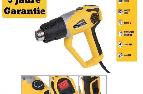  Heissluftpistole PowerPlus 2000 Watt, 70-600°C