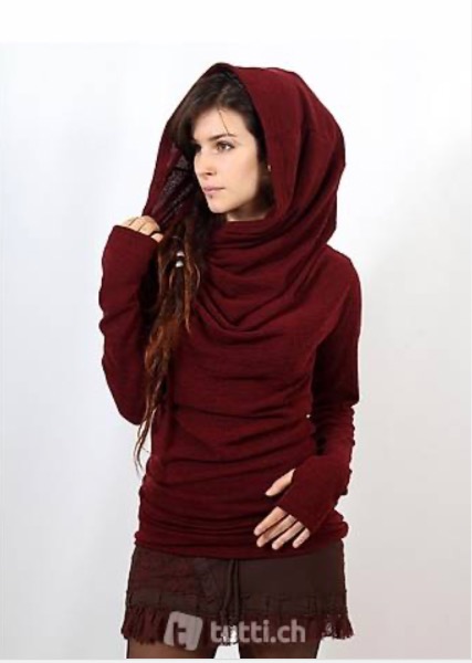 Alternativ Pullover, Kali, Weinrot, Grösse L