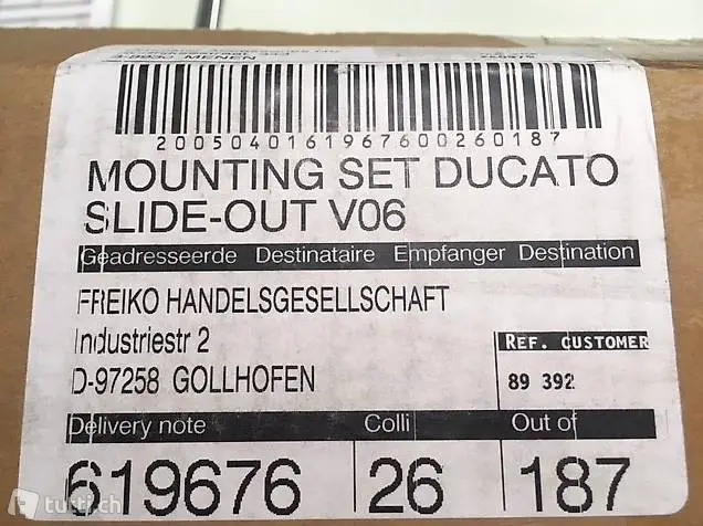  Montage-Set für Fiat-Ducato bis 06/2