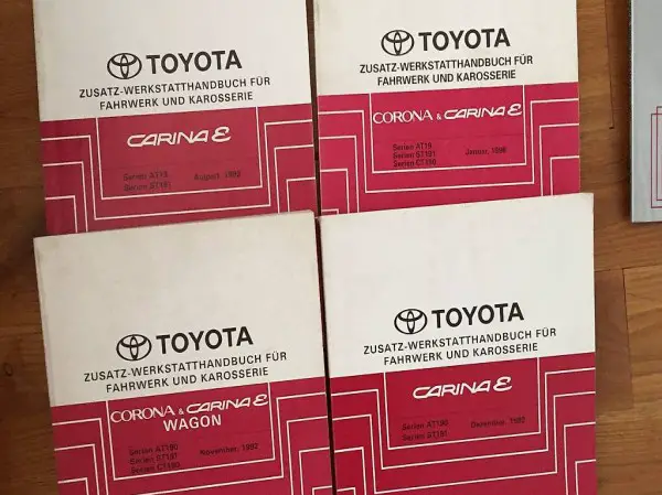 Werkstatthandbücher zu Toyota Carina E