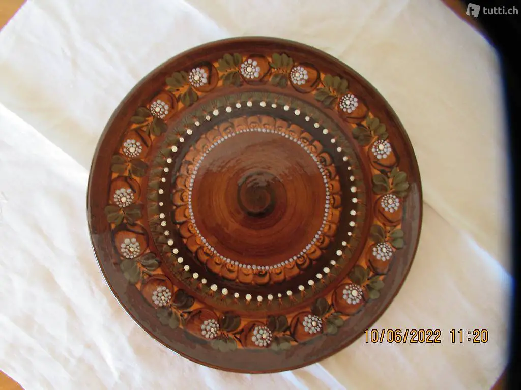 Tortenplatte, Obstteller, Umreicheteller, Dessertplatte