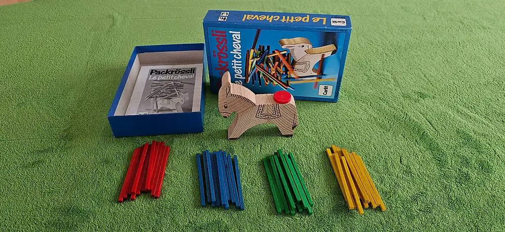 Geschicklichkeitsspiel "Packrössli"