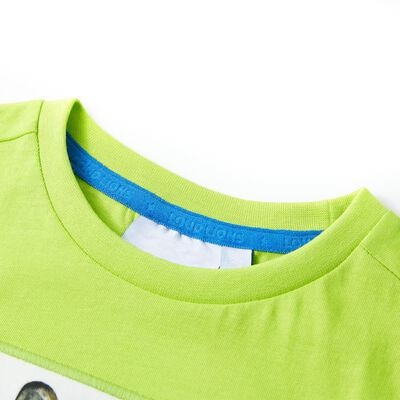 vidaXL Kinder-Kurzarmshirt Limette 140