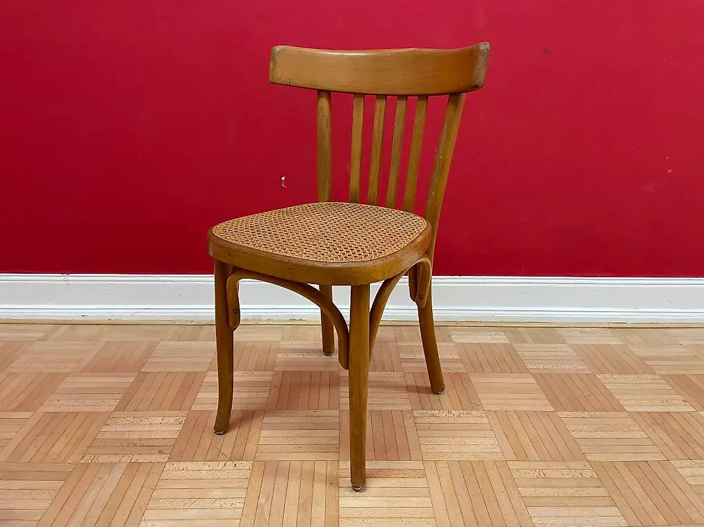 Wiener Geflecht Bistrostuhl Bugholz Stuhl vintage Holzstuhl