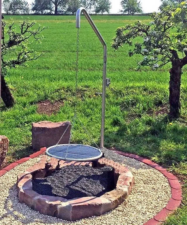  Edelstahl-Schwenker Grillgalgen Auslegerweite: 700mm - 7.002