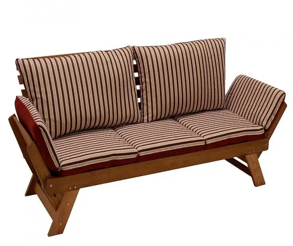  Gartenbank Schlafsofa Gartenmöbel Gartensofa TIROL 202cm