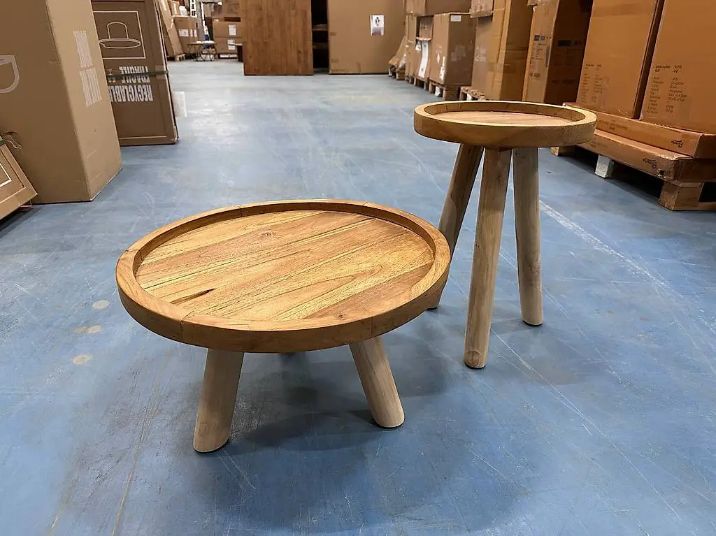 Kave Home Glenda Beistelltisch & Couchtisch Set