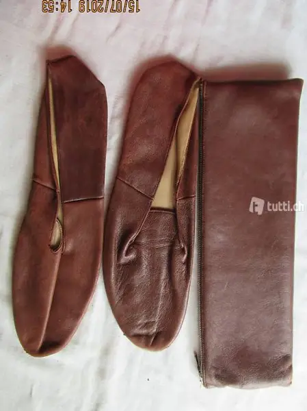  Sultan - Hausschuhe, Leder mit Seideninnenfutter Finken