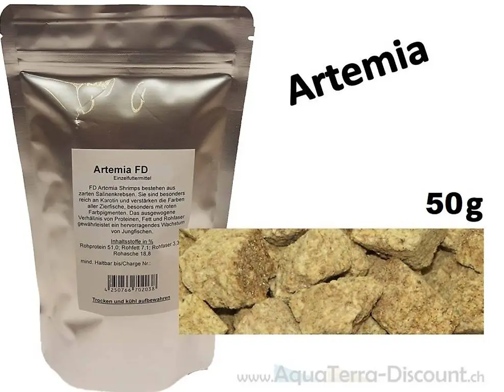 Artemia getrocknet 50 g, NEU/OVP