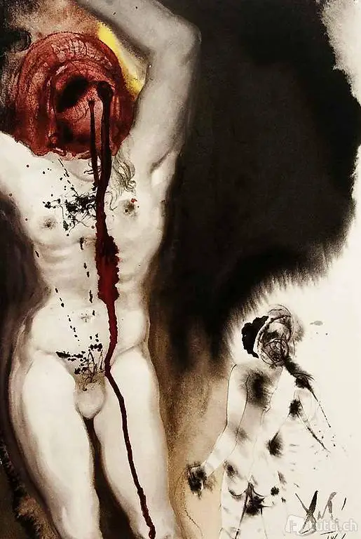  Salvador Dalí - Litografia Originale DAVID ET PHILISTÆUS