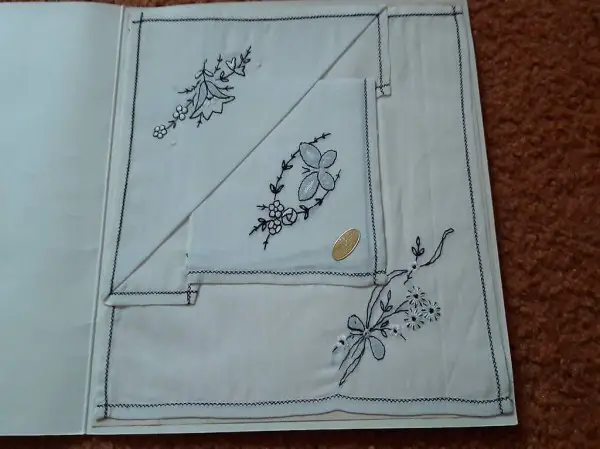  altes Taschentuch MADE IN SWITZERLAND 2