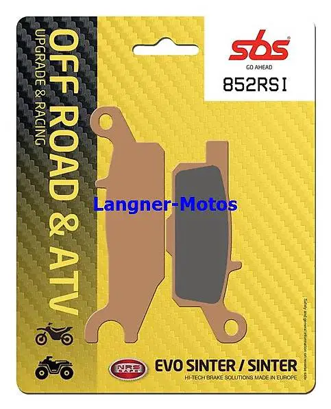 bremsbelag sbs 852 rsi yamaha yfm fgpw grizzly 550 700