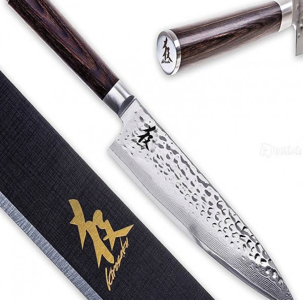  Premium Damastmesser 20cm - Enorm scharfes Küchenmesser