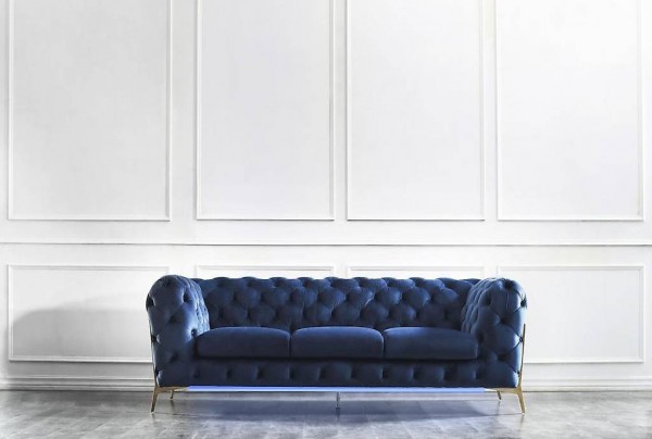  CHESTERFIELD TEXTIL SOFA BIG XXL 3 SITZER STOFF COUCHEN NEU