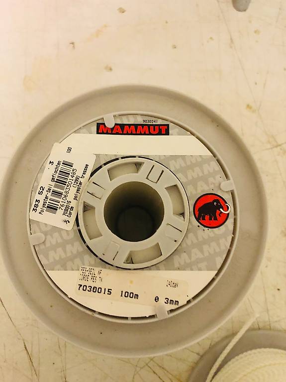 Seil geflochten Polyester 3 mm weiss