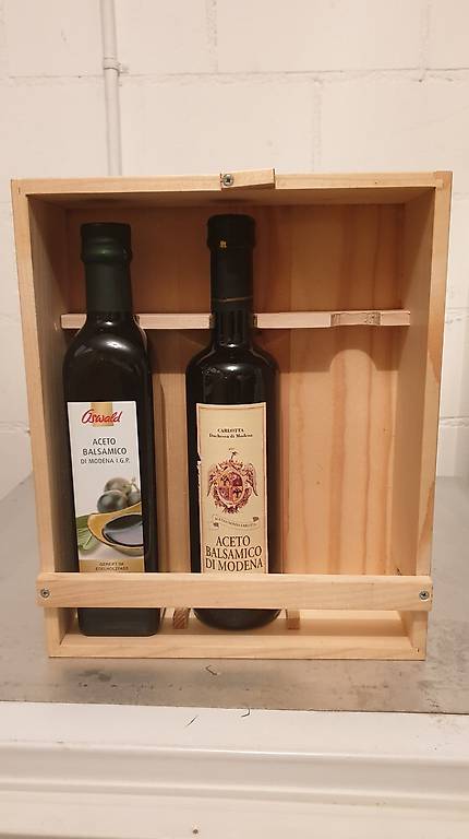 Holzboxen für 3 kleine Flaschen