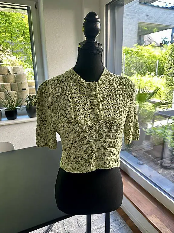 ZARA Oberteil S Strick Light Green