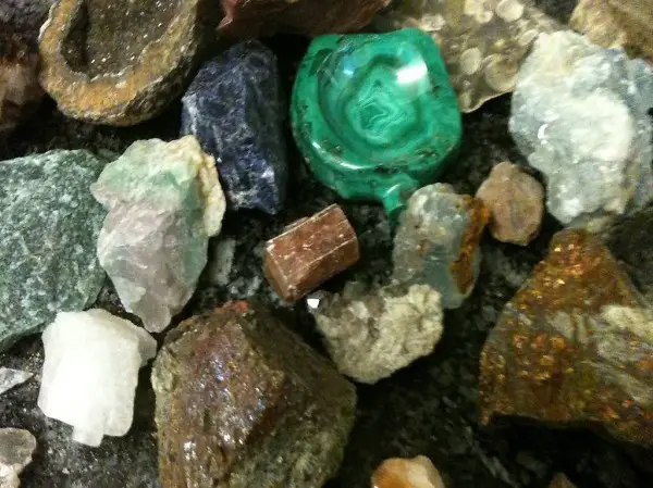 Schone verschiedene Steinearten