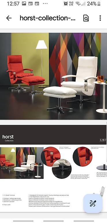 Drehsessel Pizol Horst Schweizer Topqualität