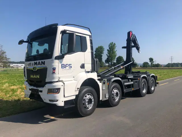 MAN, TGS 35.470 8x4 BB, Abrollkipper (Haken)